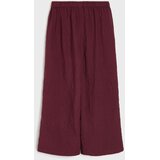 Sinsay Wide leg hlače s ukrasnom čipkom sa strane | shoptok.hr
