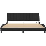  Okvir kreveta s LED-om bez madraca Hanko crni 180 x 200 cm baršunasti | Eponuda.ba