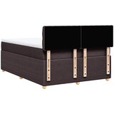  Krevet s oprugama i madracem tamnosmeđi 140 x 190 cm od tkanine | shoptok.hr