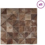  Zidne panele 11 kom. Bjeljen 30 x 30 x 1,7 cm Čvrsto teak drvo | shoptok.hr