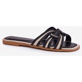 Boto Womens Flat Sandals With Intertwining Straps Black Acimine | ePonuda.com