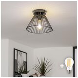  Brilagi - LED prislonski luster CERIA WIRE 1xE27/40W/230V, prečnik 21 cm, crne boje | Eponuda.com