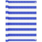 Balkonski zastor plavo-bijeli 90 x 500 cm HDPE | Eponuda.com