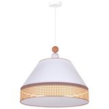  Duolla - Visilica na sajli AVIGNON 1xE27/15W/230V prečnik 50 cm bela/ratan | Eponuda.com