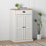vidaXL Omara za čevlje VIGO bela 60x35x96 cm trdna borovina Cene