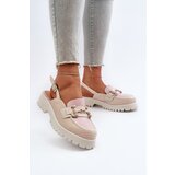 S. BARSKI Women's Flat Heeled Sandals with Beige Ornament D&A | Shoptok.si