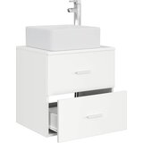  Umivaonik s policom Bijela 53 x 34,5 x 63 cm Konstruirano drvo | shoptok.hr
