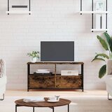 TV omarica dimljeni hrast 90x33x45 cm inženirski les in železo, (20734766) | Shoptok.si