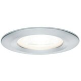PAULMANN Set ugradbenih LED svjetiljki Nova (6,5 W, Srebrna mat, 3 Kom., Topla bijela, Promjer: 7,8 cm, IP44) u