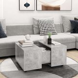  Klubska mizica betonsko siva 60x60x38 cm iverna plošča, (20712645) Cene