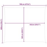  Sončno platno Svetlo siva in bela. 7 x 6 m, (5000241176) | Shoptok.si