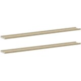  Zidne police 2 kom bijele i boja hrasta sonome 115 x 9 x 3 cm | shoptok.hr