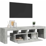 TV ormarić s LED svjetlima siva boja betona 140x36,5x40 cm | shoptok.hr