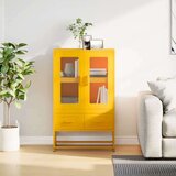 vidaXL Visoka komoda boja senfa 68x39x111,5 cm od čelika | shoptok.hr