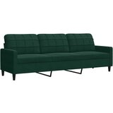  3-dijelni set sofa s jastucima tamnozeleni baršunasti | shoptok.hr