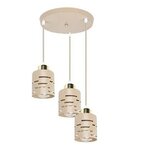 Luster na sajli ELEN 3x E27/35W/230V, prečnik 29 cm, bež/zlatna | Eponuda.com