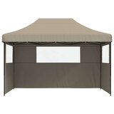 Šator za svadbe - šator za zabave Sivo-smeđa 279 x 410 x 315 cm Oxford tkanina | shoptok.hr