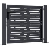  Vrtna vrata antracit boje 100x75 cm čelična kvadratna dizajna | shoptok.hr