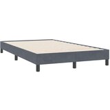vidaXL posteljni okvir brez vzmetnice temno siva 120x220 cm žamet | Shoptok.si