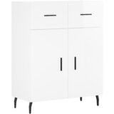 Maison Chic Komoda - Predalnik visok sijaj bela 69,5x34x90 cm inženirski les, (21721734) Cene