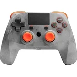 žični kontroler sivo-oranžne barve za PS4
