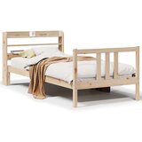vidaXL Okvir kreveta s uzglavljem 90 x 190 cm od borovine | shoptok.hr