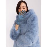 Wool Fashion Italia Gloves-AT-RK-238601.25P-Grey-Blue | Shoptok.si