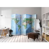  Paravan u 5 dijelova - World Map [Room Dividers] 225x172 | shoptok.hr