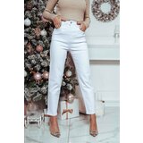 Beloved Lewis mom fit jeans hlače bele | Shoptok.si