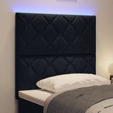  LED glava kreveta Crna 90 cm tkanina | shoptok.hr