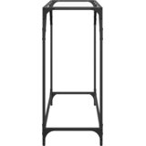  Stolić s prozirnom staklenom površinom 80x35x81 cm čelik | Eponuda.com
