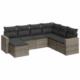 7-dijelni set vrtnih sofa sivi od poliratana | shoptok.hr