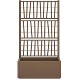  Vrtni saksija s rešetkom Smeđa 80 x 36 x 140 cm PP - Smeđa 80 x 36 x 140 cm | shoptok.hr