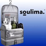 Soulima Viseča toaletna torbica, siva | Shoptok.si
