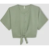 Defacto Girls' Short Sleeve Blouse