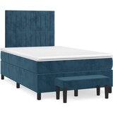  Krevet s oprugama i madracem tamnoplavi 120 x 190 cm baršun | shoptok.hr
