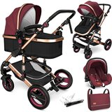  Kombinirana kolica 3u1 Kiduku KDWG-004 - bordo/crna | shoptok.hr