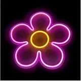 LED neonska zidna dekoracija LED/5W/USB cvet