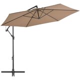  Konzolni vrtni suncobran s aluminijskim stupom 300 cm smeđesivi | shoptok.hr