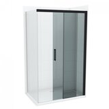 Copen stakleni paravan alpha black 140 x 200 cm, tamno staklo 8 mm, crni ram | Eponuda.com