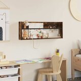  Polica za časopise s policom Dimljeni hrast 80 x 12 x 30 cm | shoptok.hr