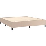  box spring madrac LED cappuccino 180x200cm umjetna koža | shoptok.hr