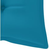  Vrtna klupa s jastukom 120 cm od masivnog bagremovog drva Plava 120 x 50 x 7 cm | shoptok.hr