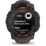 Garmin pametni sat Instinct 3 50 mm Solar, crni s remenom boje ugljena | shoptok.hr