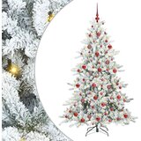  Umjetno božićno drvce s nogom Bijelo 180 cm PVC i čelik | shoptok.hr