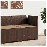 vidaXL Fotelja za jedan s Jastukom Izgled Ratan PP Smeđa - Smeđa Kutna sofa s taupe jastučićem | shoptok.hr