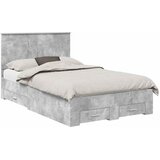  Krevetna konstrukcija s ladicama Betonski sivi 120 x 200 cm | shoptok.hr