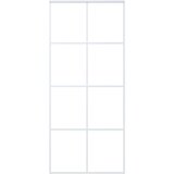  Klizna vrata od mutnog stakla ESG i aluminija 90x205 cm bijela | shoptok.hr