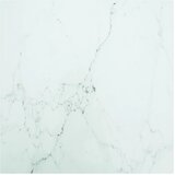 Stolna ploča bijela 50x50 cm 6 mm staklena s mramornim uzorkom | shoptok.hr