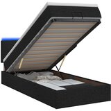  od pjene s madracem i LED-om Crna 100 x 200 cm Tkanina | shoptok.hr